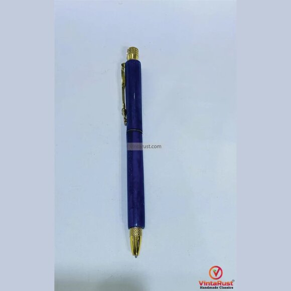Handmade Lapis Lazuli Pen, Luxury Blue Gemstone Pen, Elegant Blue Lapis Lazuli - Picture 2 of 3